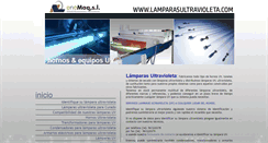 Desktop Screenshot of lamparasultravioleta.com