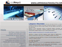 Tablet Screenshot of lamparasultravioleta.com
